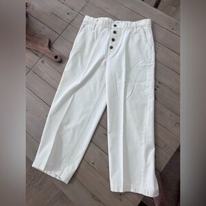 J. Crew White Capris
